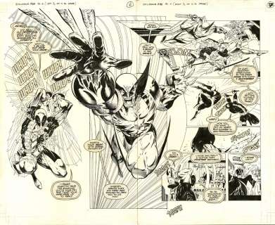 Adam Kubert - wolverine issue 88 page 6 and 7