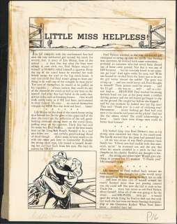 Little Miss Helpless Saddle Romance #9 Text Story with Original Art (Nov-Dec 1949) NO RESERVE! | Russ Cochran
