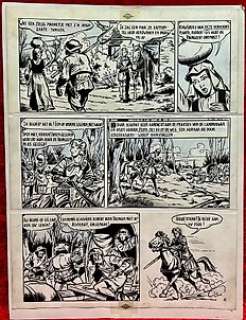 Willy Vandersteen / Karel Verschuere - Willy Vandersteen / Karel Verschuere - De Rode Ridder 13 - Originele pagina (p.2 - strook 4/5/6) - De Vuurgeest - Page volante - (1962)