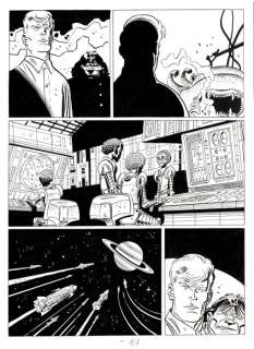 Giancarlo Alessandrini | Giancarlo Alessandrini - 2x Tavola Originale - Almanacco del Mistero 2015 "Saturno contro la terra" - (2015) | Catawiki