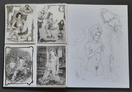 Claude Marrache | Claude Marrache - Signed book with dedication & 4 Hand signed postcards - Cartonné - EO - (2011/2021) | Catawiki