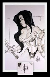  - Bill Maus Signed Wonder Woman Sketch
