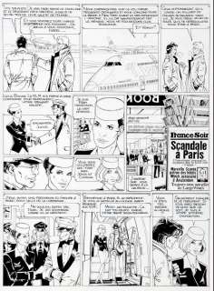 Francq | Largo Winch, planche n°34 Ã  l’encre de Chine de … | Millon