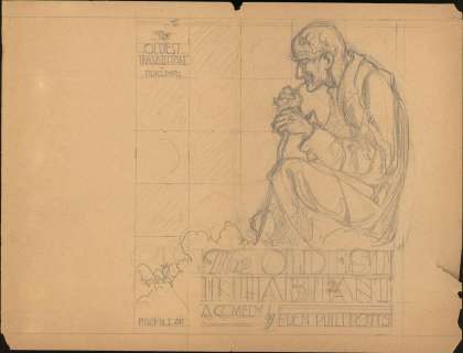 Carlson-The Oldest Inhabitant : A Comedy-Original Pencil Book Cover (1934) | Russ Cochran