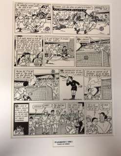 Studio Vandersteen - Paul Geerts | Studio Vandersteen / Paul Geerts - Originele pagina (p.28) - Suske en Wiske 225 - De goalgetter - (1990) | Catawiki