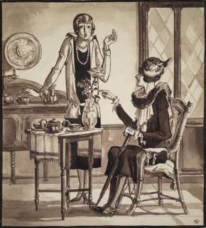 Porcheddu Giuseppe (1898 - 1947) - Two ladies | Capitolium Art