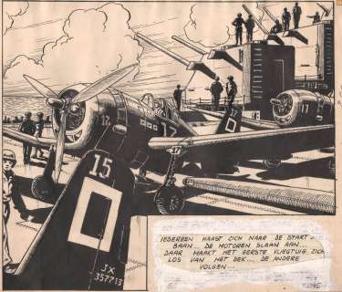 Hubinon | Tarawa, Atoll sanglant, illustration Ã  l’encre de… | Millon