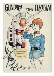 Yoshikazu Yasuhiko Hand-Drawn Color Shikishi (Large size) " Mobile Suit Gundam THE ORIGIN"