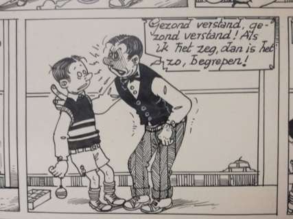 Buth | Buth - Thomas Pips - originele gagpagina ’De tribulaties van Thomas Pips’ - Gezond verstand! - (1949/1952) | Catawiki