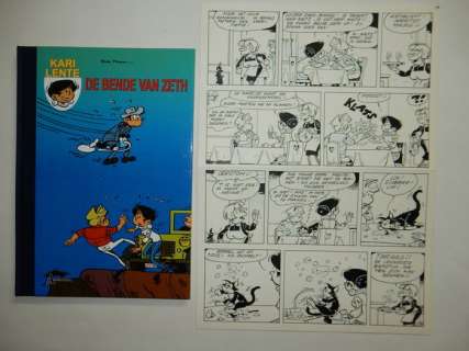 Mau, Bob | Kari Lente - Luxe album met originele pagina - De bende van Zeth - Oplage: 30 ex. - Cartonné - EO - (2008) | Catawiki