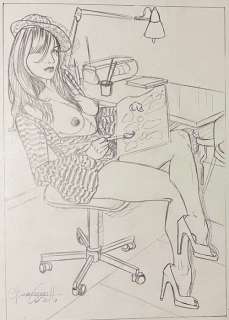 Giovanna Casotto | Giovanna Casotto - Original drawing + Numbered Book (01/05) - Page volante - Exemplaire unique - (2010) | Catawiki