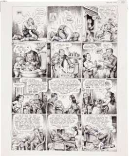 Robert Crumb Weirdo #7 "Uncle Bob’s Mid-Life Crisis" Page 4 Original Art (Last Gasp, 1983). His tryst - | Heritage