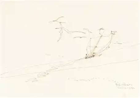 Pratt Hugo - "Piroga", 1974 | Urania Casa d’Aste