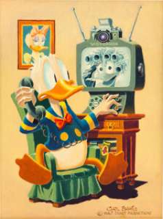 Carl Barks "Buyer Beware" Donald Duck Painting Original Art (Walt Disney, 1975). Oil painting #108 in -
