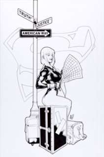 Adam Hughes Superman Gen13 Caitlin Fairchild Promo Illustration Original Art (c. 2000). In this DC/Wildstorm -