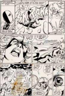 George Perez and Mike DeCarlo Tales of the Teen Titans Annual #3 Page 35 Original Art (DC, 1984). Starfire and -