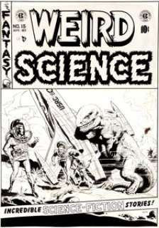 Wally Wood Weird Science #15 "Captivity" Cover Original Art (EC, 1952). As if there were any doubt, -