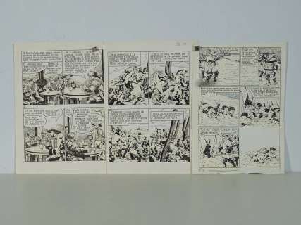 Le Rallic : 3 planches originales à l’encre de chine,… | misc / divers