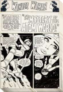 Ric Estrada and Vince Colletta Wonder Woman #211 Complete 10-Page Story "Mystery of the Atom World" -