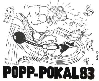 Volker Reiche | Donald Duck - Original Artwork for Donaldist convention poster by Volker Reiche - (1983) | Catawiki