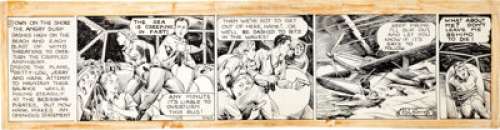 Reynold Brown (as Hal Forrest) Tailspin Tommy Daily Comic Strip #3363 Original Art dated 2-13-39 (1939). In -