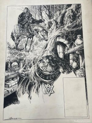 Portada Original de José María Bellalta - Género Fantasía - 51x67,5cm | todocoleccion (Buy It Now)