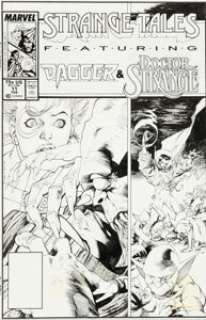 Carl Potts and Kevin Nowlan Strange Tales #11 Cover Original Art (Marvel, 1988). The two tales featured in this -