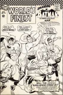 Curt Swan and George Klein World’s Finest #168 Cover Original Art (DC, 1967). If you collect DC’s Silver - | Heritage