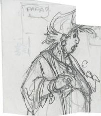 Régis Loisel | Recherche de personnage, Yvette | Galerie 9ème Art