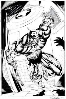 Bart Sears, Rob Hunter - captain america & the falcon #3 splash (sold live on ‘dueling dealers of comic art‘ episode #43 podcast on 11-3-2021 watch it here!