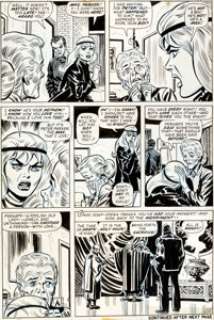 John Romita Sr. and Tony Mortellaro Amazing Spider-Man #109 Page 15 Gwen Stacy and Aunt May Original Art -