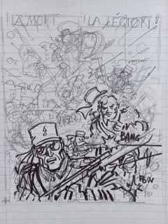 Magnus | Magnus - Illustrazione Preparatoria "La Mort La Legiòn!" - Page volante - Exemplaire unique | Catawiki