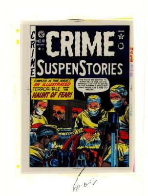 EC Library Production Material- Cover Color Key Guide, Crime SuspenStories No.10 | Russ Cochran