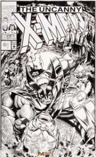 Chris Marrinan and Keith Williams Uncanny  X-Men #1 Pro Action Magazine Give-Away Cover Original  Art (Marvel/Pro Ac...