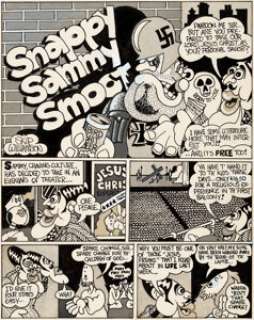 Skip Williamson Bijou Funnies #7 Snappy Sammy Smoot Complete 4-Page Story Original Art (Kitchen Sink, -