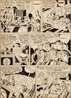 Jack Kirby and Arturo Cazeneuve (as Joe Simon) Star  Spangled Comics #19 Story Page 12 Newsboy Legion  Original Art ...