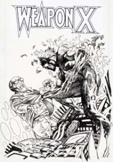 Barry Windsor-Smith Marvel Comics Presents #83 Cover Wolverine/ Weapon X Original Art (Marvel, 1991). Wolverine is - | Heritage