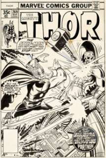 Walt Simonson and Joe Sinnott Thor #269 Cover Original Art (Marvel, 1978)....