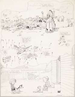 James Swinnerton Daydreams of Danny Dawes Sunday Comic Strip Original Art dated 4-19 (Hearst, c. 1914).... | Heritage