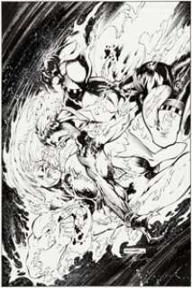 Yildiray Cinar and Wayne Faucher Legion of Super-Heroes #11 Cover Original Art Group of 2 (DC, 2011).... (Total: 2 Original Art)