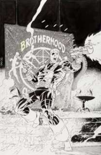 Mike Zeck Deathstroke, the Terminator #18 Cover Original Art (DC, 1993)....