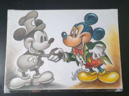 Joan Vizcarra | Mickey Mouse - Vintage Micky meets Modern Micky - original artwork by Joan Vizcarra - (2019) | Catawiki