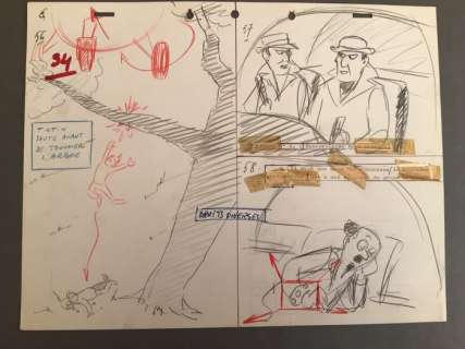 Hergé | Tintin - Story Board - Dessin Animé « Le Temple du Soleil » | Catawiki