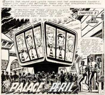 Lee Elias Showcase #46 Partial Page 14 Tommy Tomorrow Original Art (DC, 1963)....