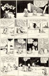 George Herriman Krazy Kat Sunday Comic Strip Original Art dated 11-3-35 (King Features Syndicate, 1935). A - | Heritage