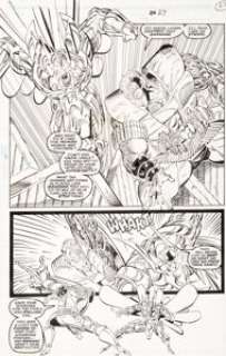 Rob Liefeld and Hilary Barta New Mutants #94 Story Page 20 Cable Original Art (Marvel, 1990)....