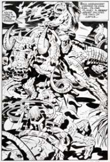  - Jack Kirby and Mike Thibodeaux Captain Victory and the Galactic Rangers #13 Page 15 Original Art (Pacific, 1983)....