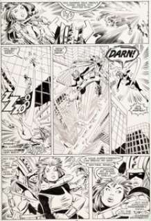 Marc Silvestri and Dan Green X-Men #226 Page 8 Original Art (Marvel, 1988).... | Heritage