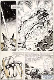  - Sal Buscema, Ian Akin, and Brian Garvey Rom #36 Page 4 Original Art (Marvel, 1982)....