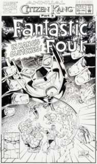  - Dan Panosian Fantastic Four Annual #25 Cover Original Art (Marvel, 1992)....